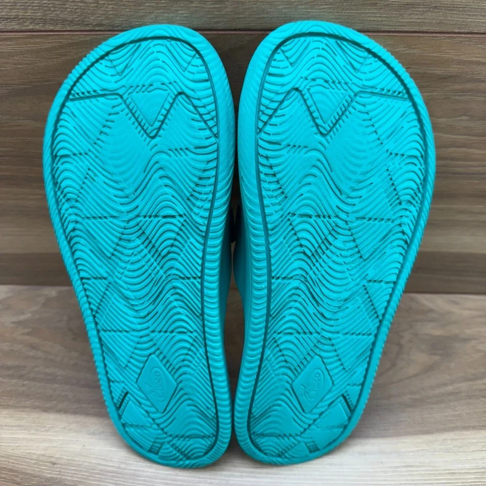Chaco Womens Sandals Size 6 Chillos Aqua Green Slides